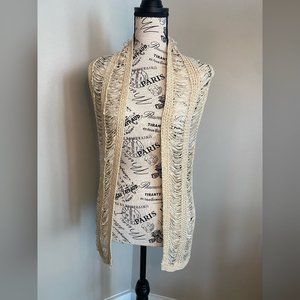 Handmade Ivory Crochet Shrug